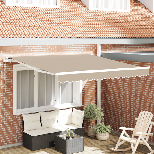 Automatisk Utrækkelig Markise Beige 300 X 250 Cm - hovedbillede