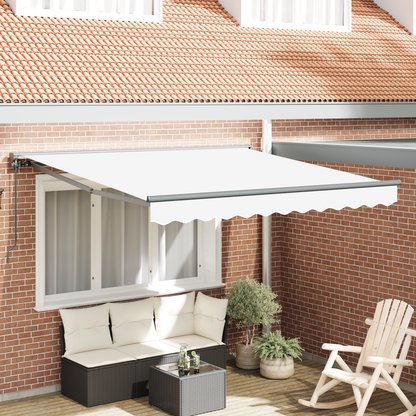 Utrækkelig Markise Hvid 300x250 Cm Polyester - hovedbillede