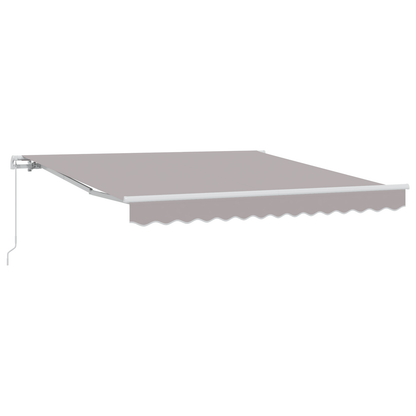 Manuel Udtækkelig Markise Lys Grå 300x250 Cm&&markise Erstatningsstof til 3x2.5 M Ramme Lys Grå - billede 2