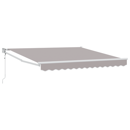 Automatisk Udtækkelig Markise Lys Grå 300x250 Cm&&markise Erstatningsstof til 3x2.5 M Ramme Lys Grå - billede 2
