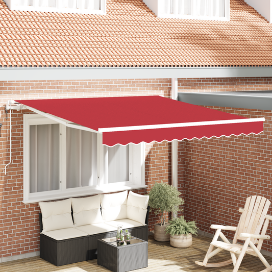 Automatisk Utrækkelig Markise Rød 300 X 250 Cm - hovedbillede