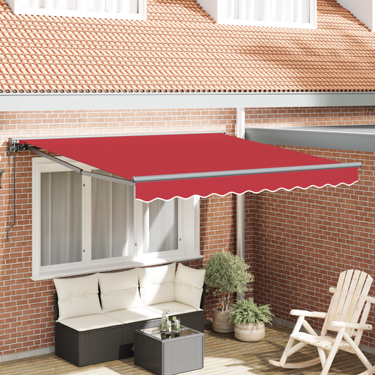 Utrækkelig Markise Rød 300x250 Cm Stof - hovedbillede