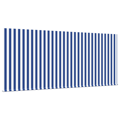 Utrækkelig Markise Marineblå og Hvid 350 X 250 Cm - billede 4