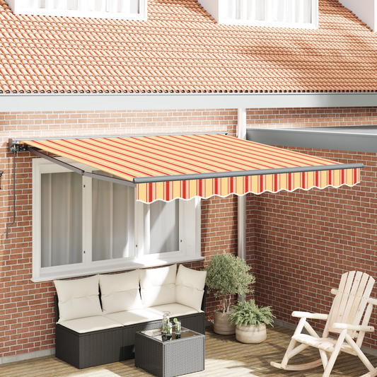 Utrækkelig Markise Gul og Orange 350x250 Cm - hovedbillede