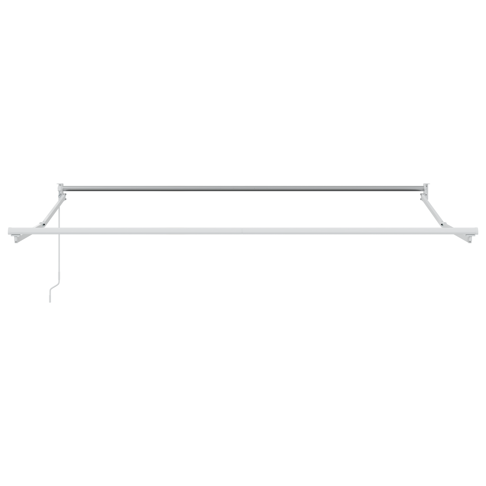 Manual Udtækkelig Markise Rød og Hvid Stribe 350x250 Cm - billede 7