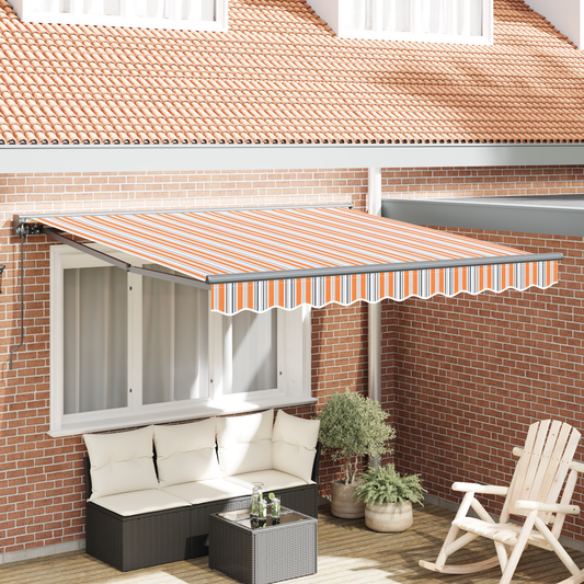 Utrækkelig Markise Marineblå 350x250 Cm - hovedbillede