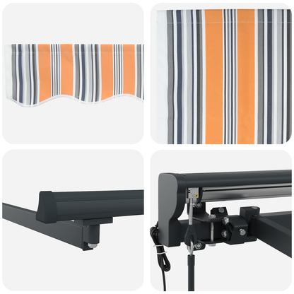 Utrækkelig Markise Marineblå 350x250 Cm - billede 8
