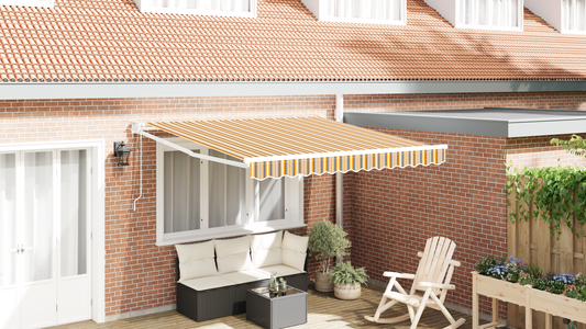 Automatisk Udtækkelig Markise Multicolour Stripe 350x250 Cm - hovedbillede