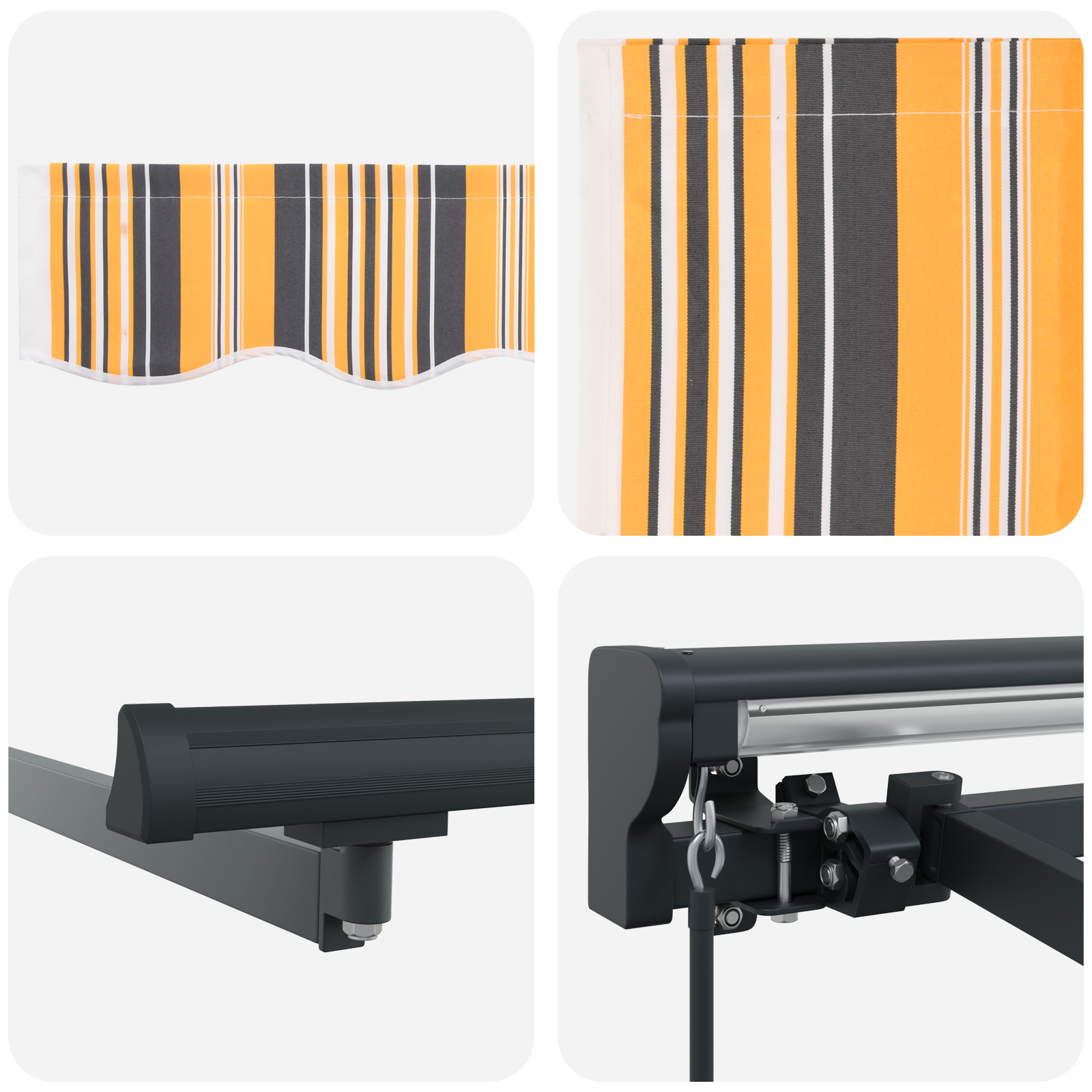 Utrækkelig Markise Marineblå 350x250 Cm - billede 8