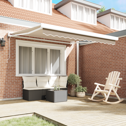 Automatiske Udtrækkelige Markise i Beige 350x250 Cm - billede 3