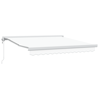 Automatisk Udtrækbar Markise Hvid 350x250 Cm - billede 2