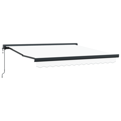Automatisk Udrulbar Markise Hvid 350x250 Cm - billede 5