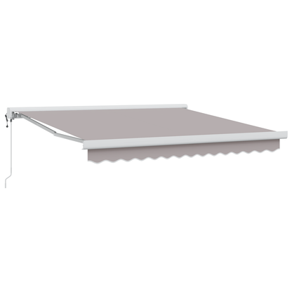 Automatisk Utrækkelig Markise i Lys Grå, 350 X 250 Cm - billede 2