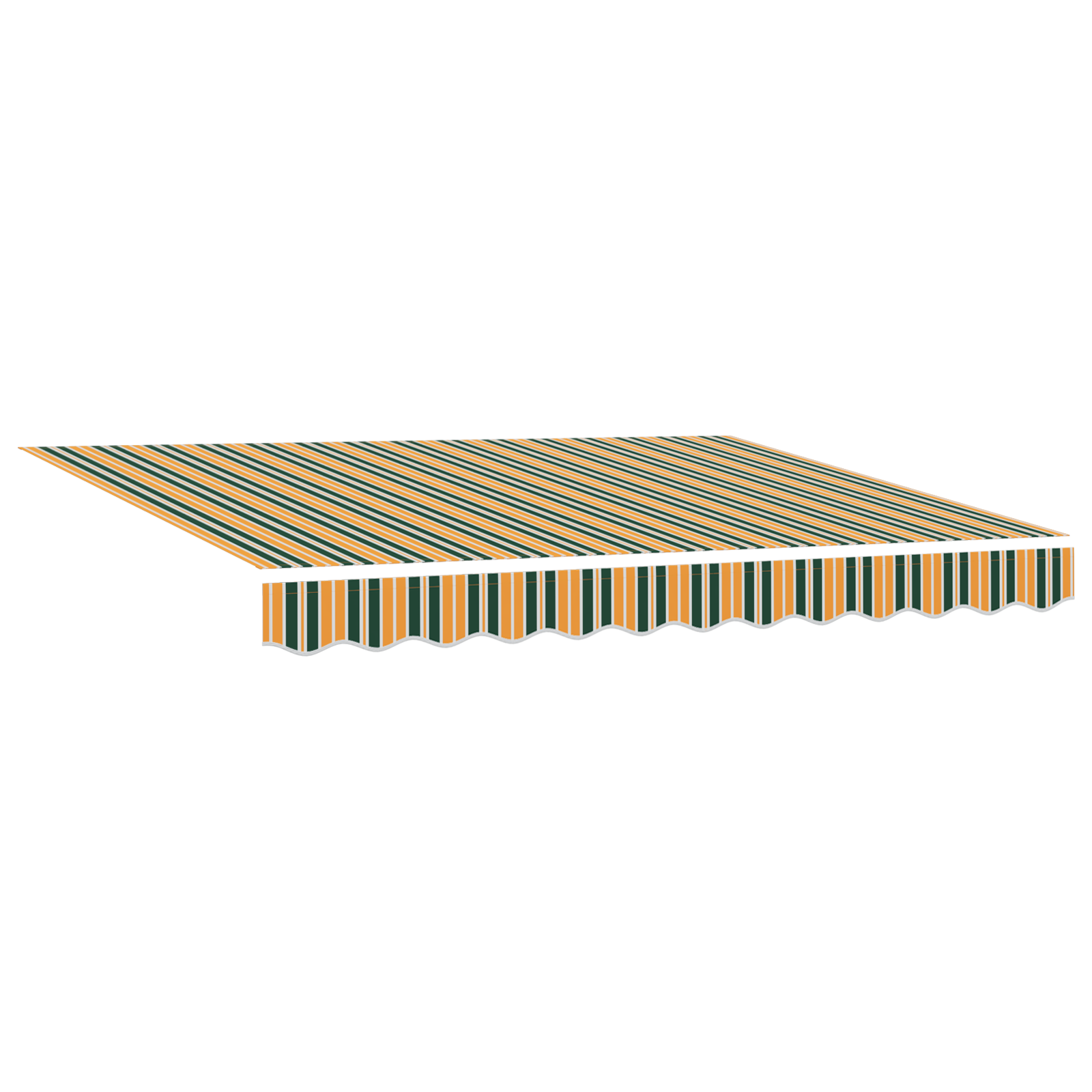 Automatisk Utrækkelig Markise Grøn og Gul 350 X 250 Cm - billede 5