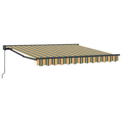 Utrækkelig Markise Grøn og Gul 350x250 Cm - billede 2
