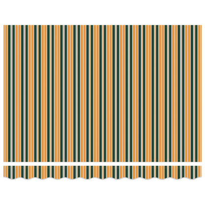 Utrækkelig Markise Grøn og Gul 350x250 Cm - billede 5