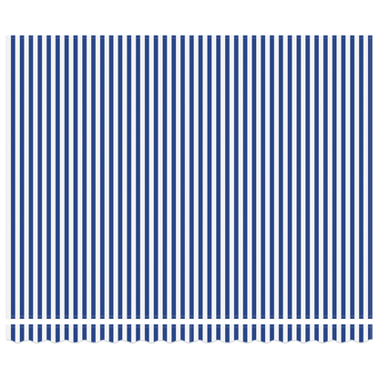 Manuel Udtrækkelig Markise Blå og Hvid 400x300 Cm - billede 6