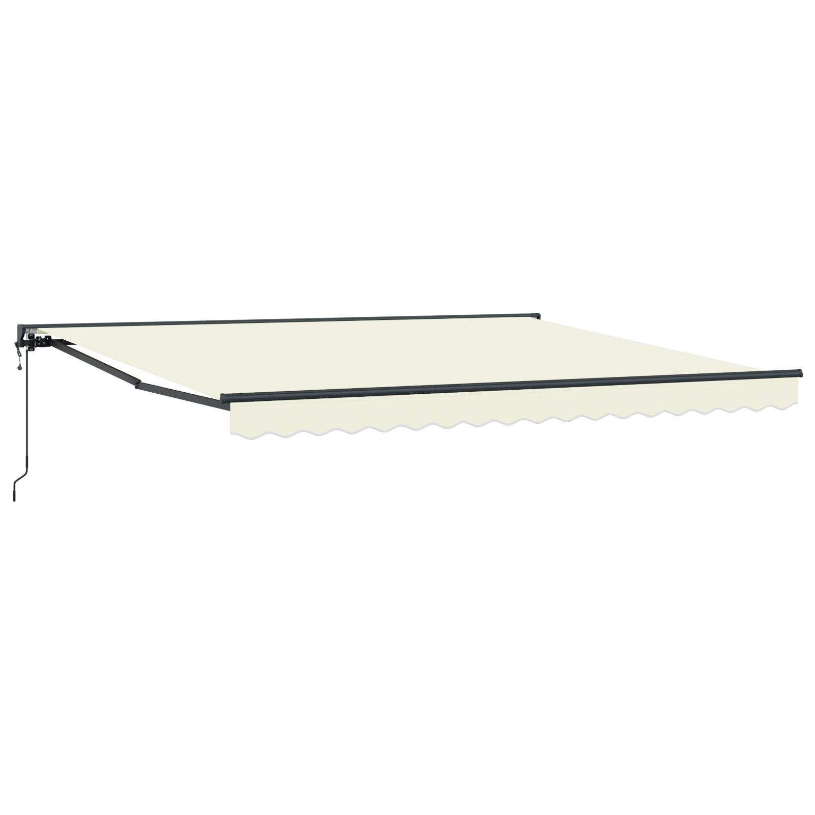 Utrækkelig Markise Creme 400x300 Cm Polyester og Stål - billede 2