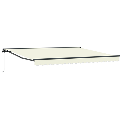 Utrækkelig Markise Creme 400x300 Cm Polyester og Stål - billede 2