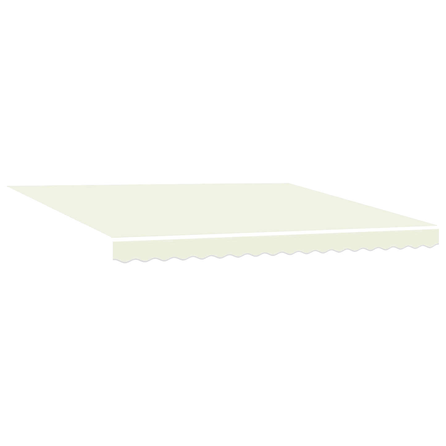 Utrækkelig Markise Creme 400x300 Cm Polyester og Stål - billede 4