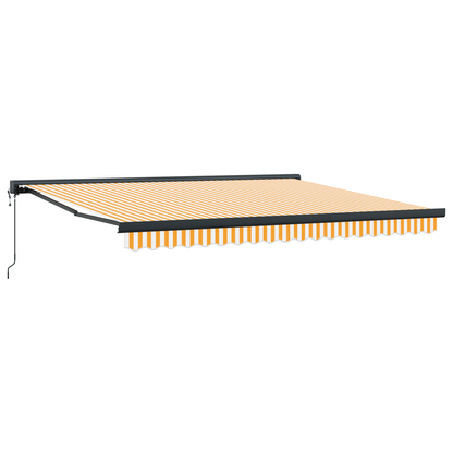 Automatisk Utrækkelig Markise i Gul og Hvid 400 X 300 Cm - billede 5
