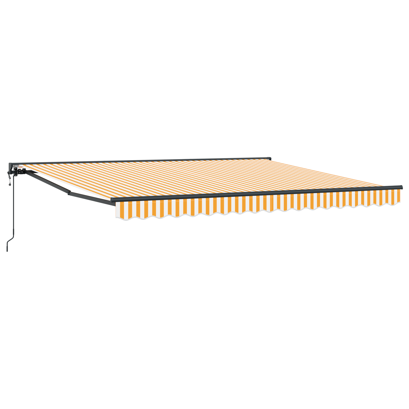 Utrækkelig Markise Gul og Hvid 400x300 Cm - billede 2