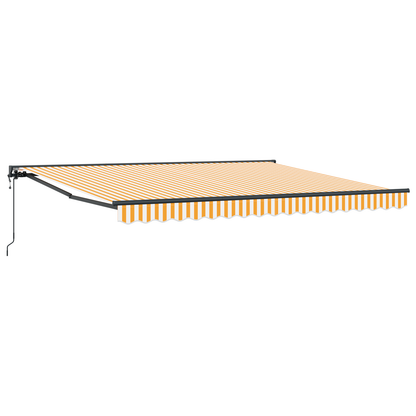 Utrækkelig Markise Gul og Hvid 400x300 Cm - billede 2