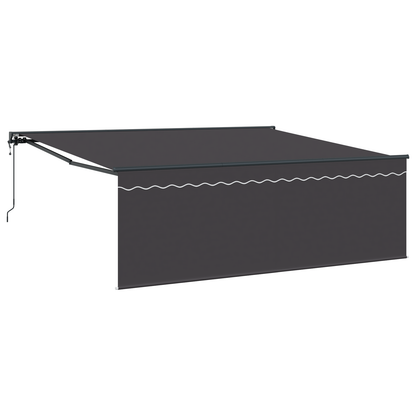 Utrækkelig Markise Grå 400 × 300 Cm Aluminium, Stof - billede 2