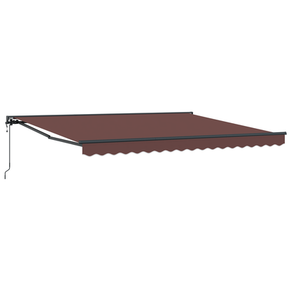 Automatisk Utrækkelig Markise i Brun, 400 X 300 Cm - billede 2