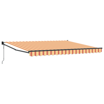 Automatisk Sammenrullelig Markise Gul og Orange 400x300 Cm - billede 2