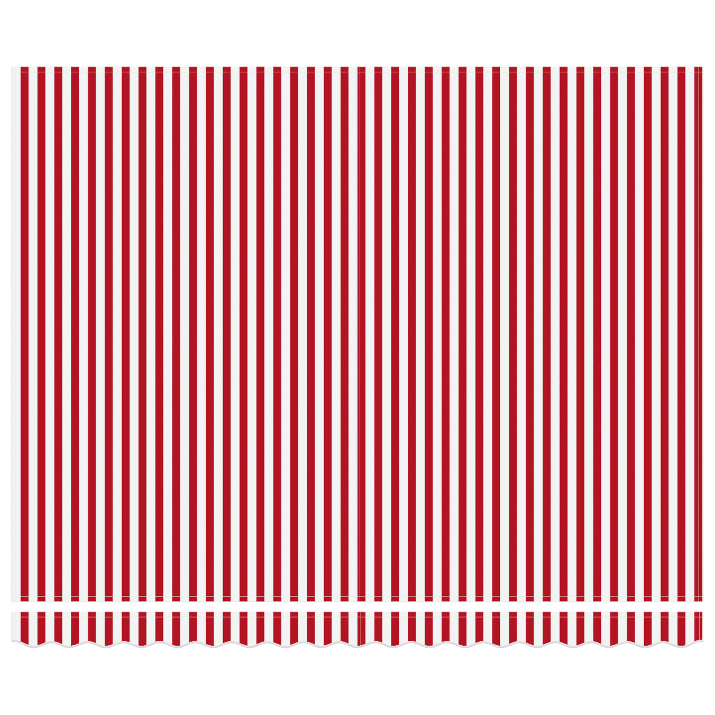 Manuel Utrækkelig Markise med Led i Rød og Hvid Stribe, 400 X 300 Cm - billede 7
