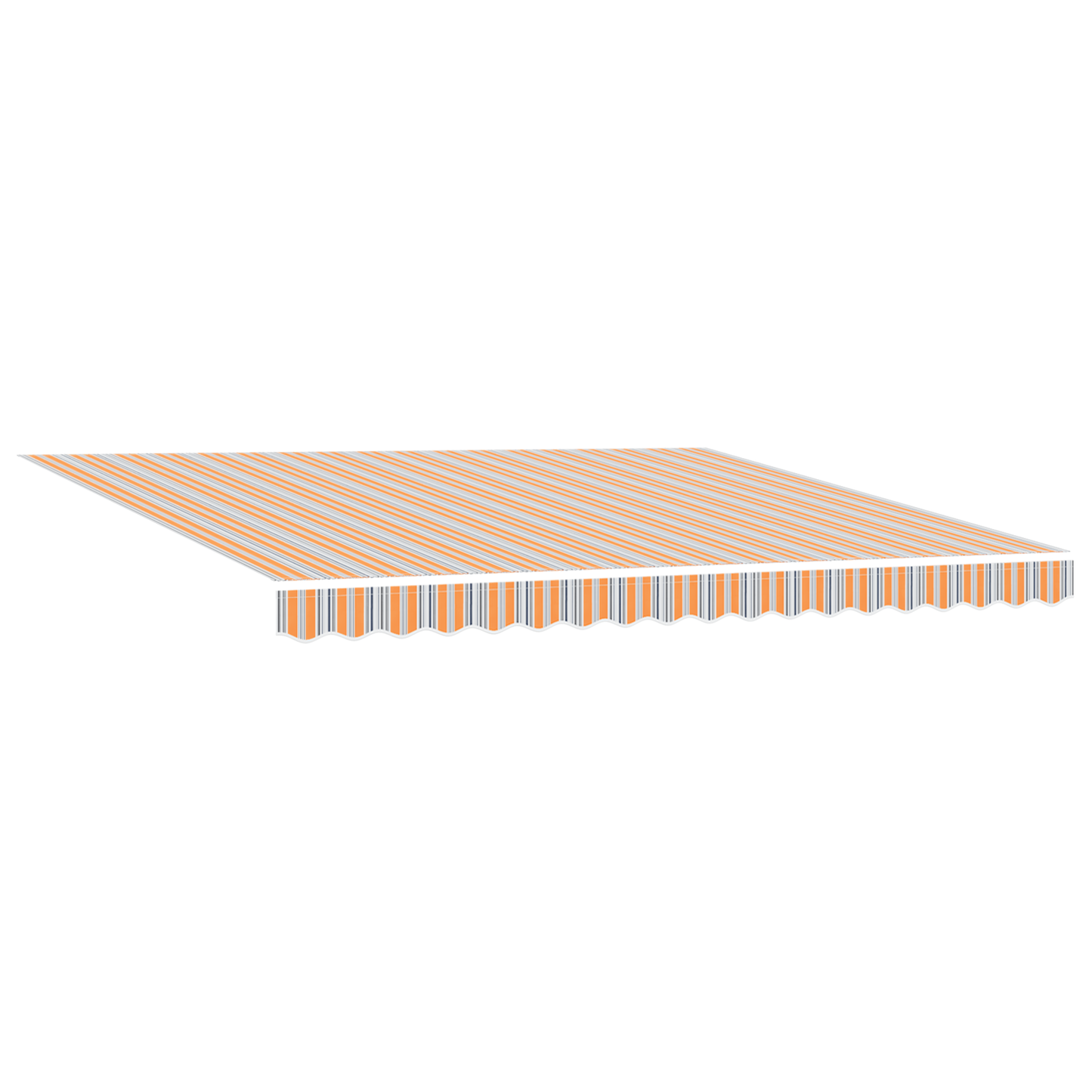 Automatisk Udtækkelig Markise med Led Flerfarvet Streg 400x300 Cm - billede 3
