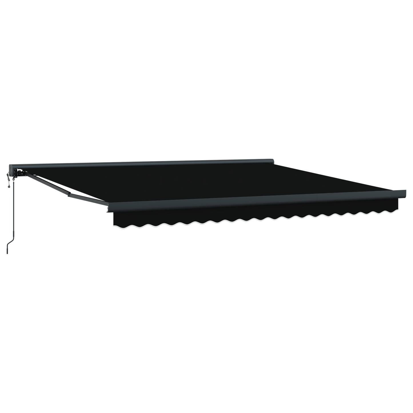 Automatisk Udløsbar Markise Sort 400x300 Cm - billede 5