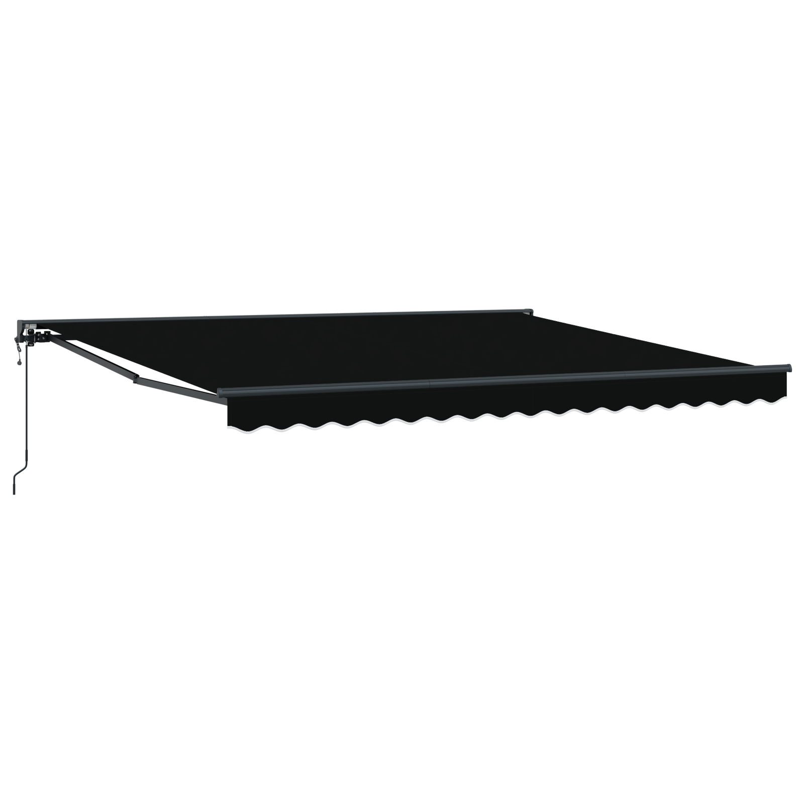 Utrækkelig Markise Sort 400x300 Cm - billede 2