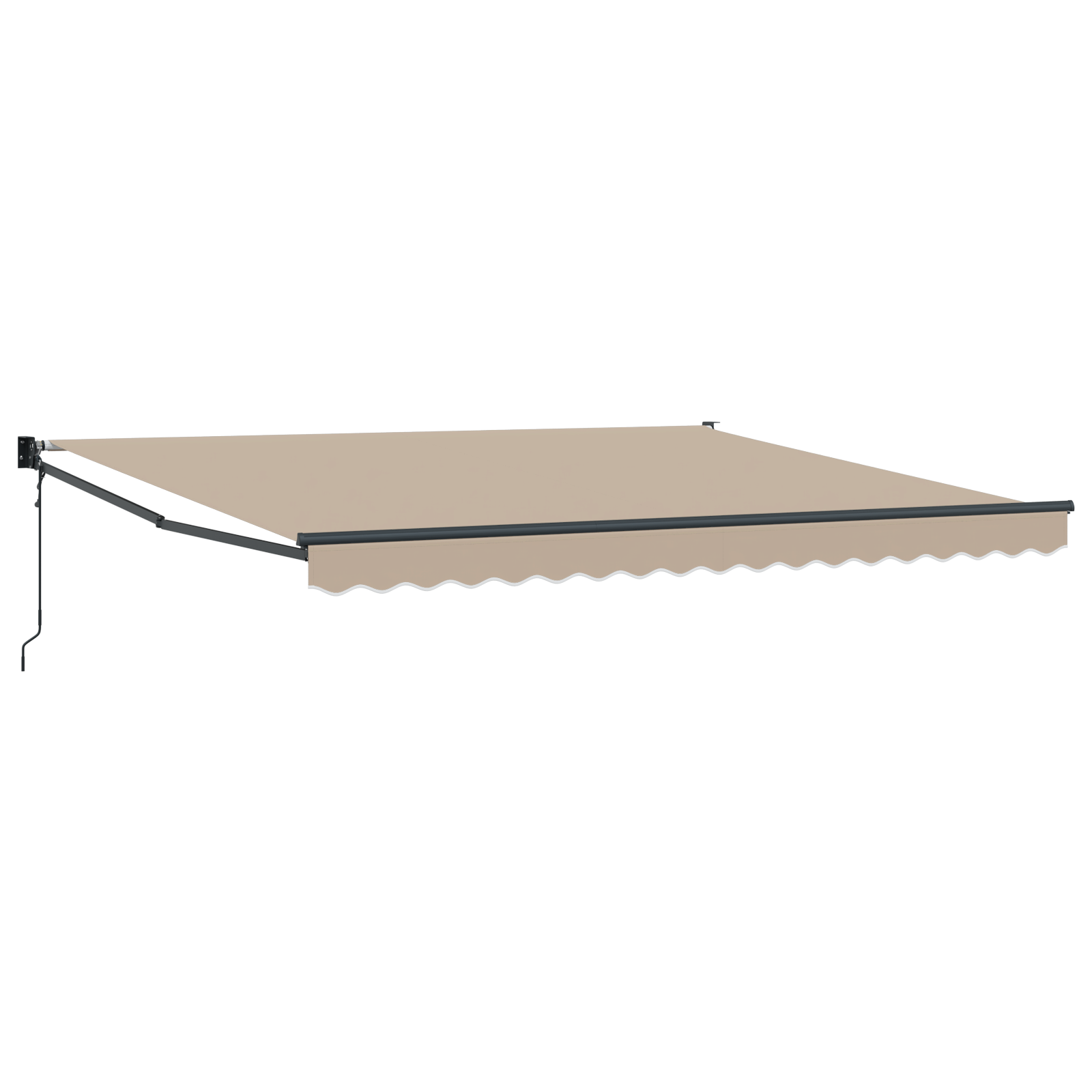 Automatisk Udtækkelig Markise Beige 400x300 Cm&&markise Erstatningsstof til 4x3 M Ramme Beige - billede 2