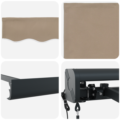 Automatisk Udsugende Markise i Beige 400 X 300 Cm - billede 8