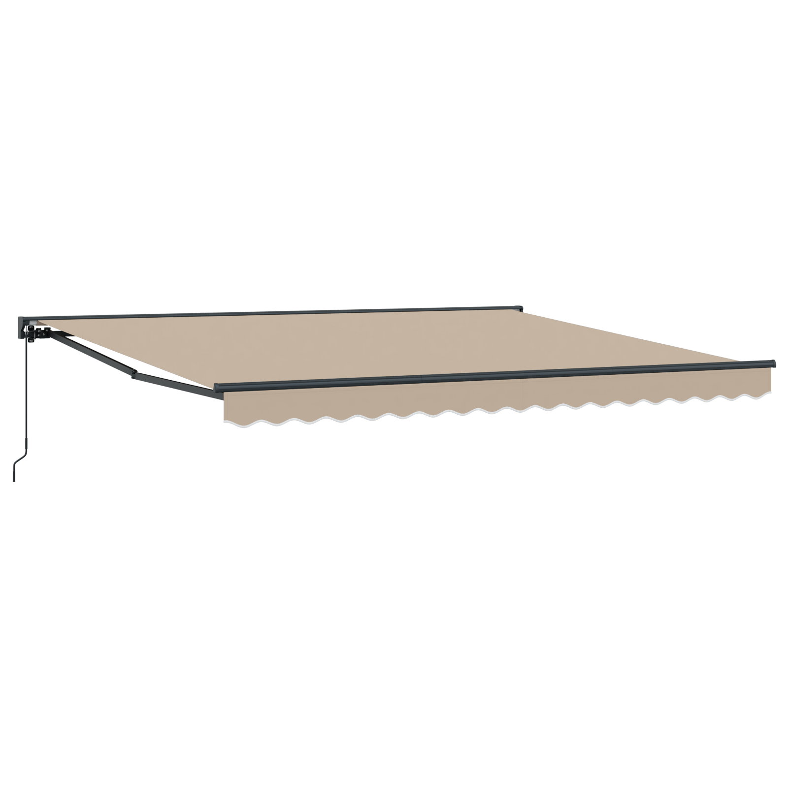 Utrækkelig Markise Beige 400x300 Cm - billede 2