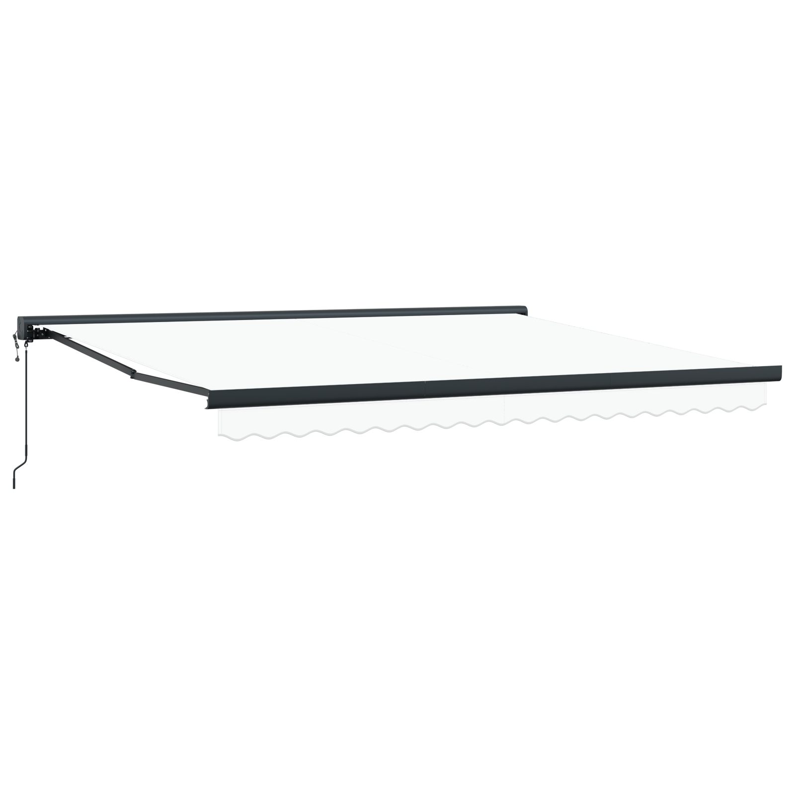 Automatisk Utrækbar Markise Hvid 400 X 300 Cm - billede 5