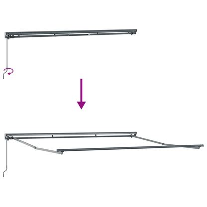 Utrækkelig Markise Hvid 400x300 Cm - billede 9