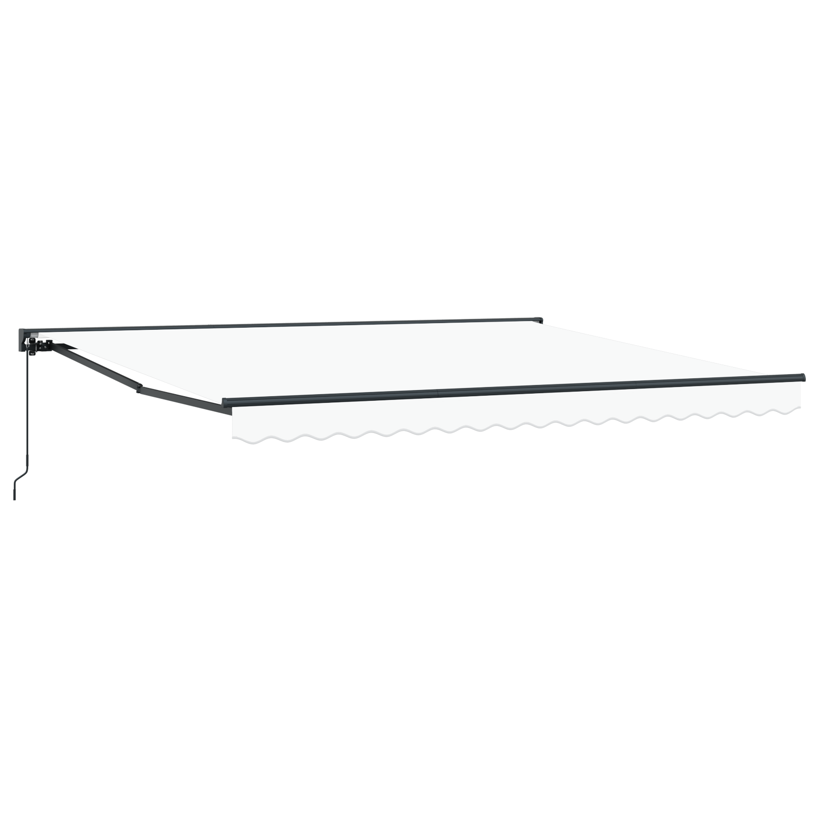 Utrækkelig Markise Hvid 400x300 Cm - billede 2