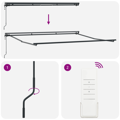 Utrækkelig Markise Hvid 400x300 Cm - billede 9