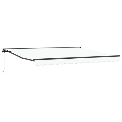 Utrækkelig Markise Hvid 400x300 Cm - billede 2