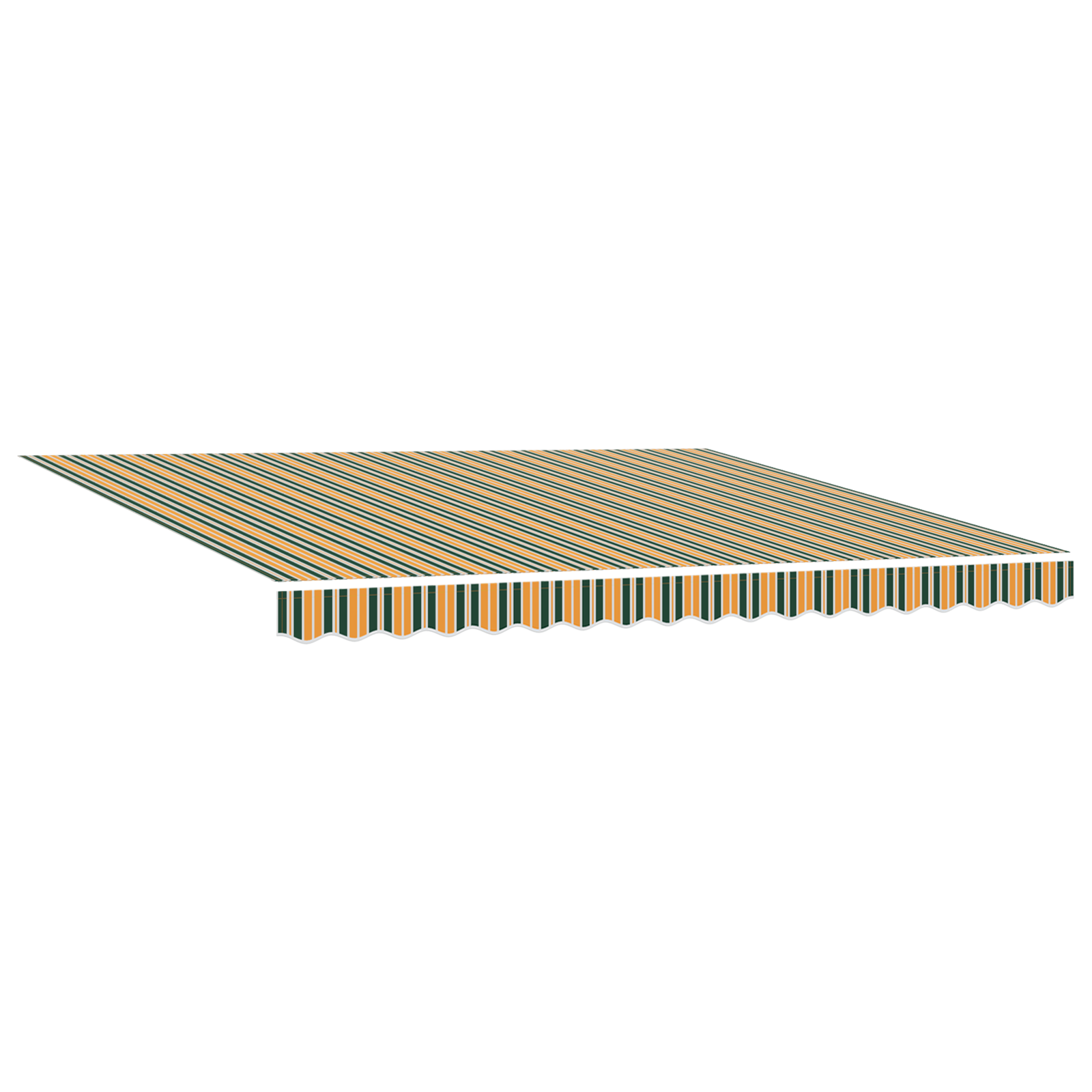Automatisk Udrulningsmarkise i Grøn og Gul - 400 X 300 Cm - billede 2