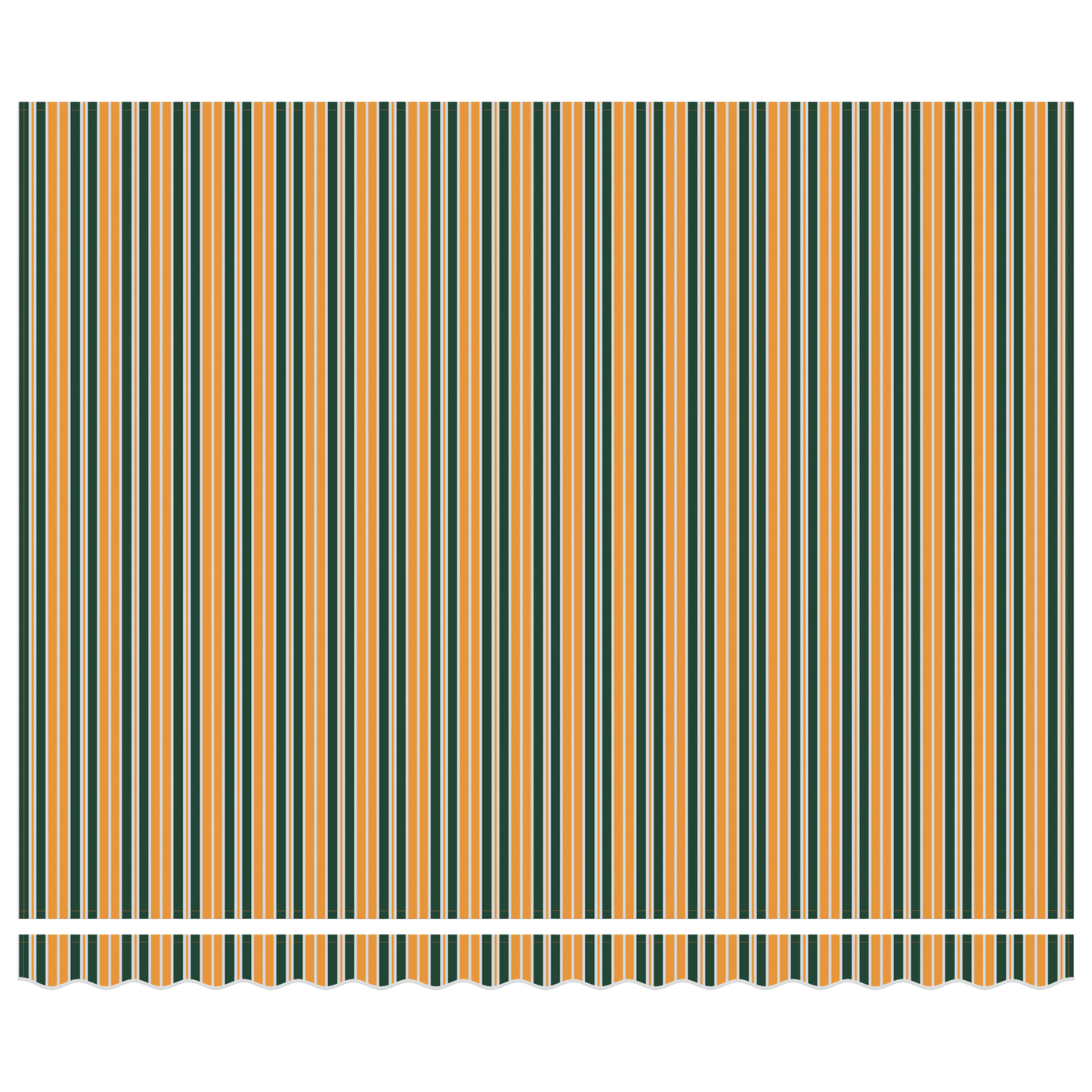 Utrækkelig Markise Grøn og Gul 400x300 Cm - billede 6