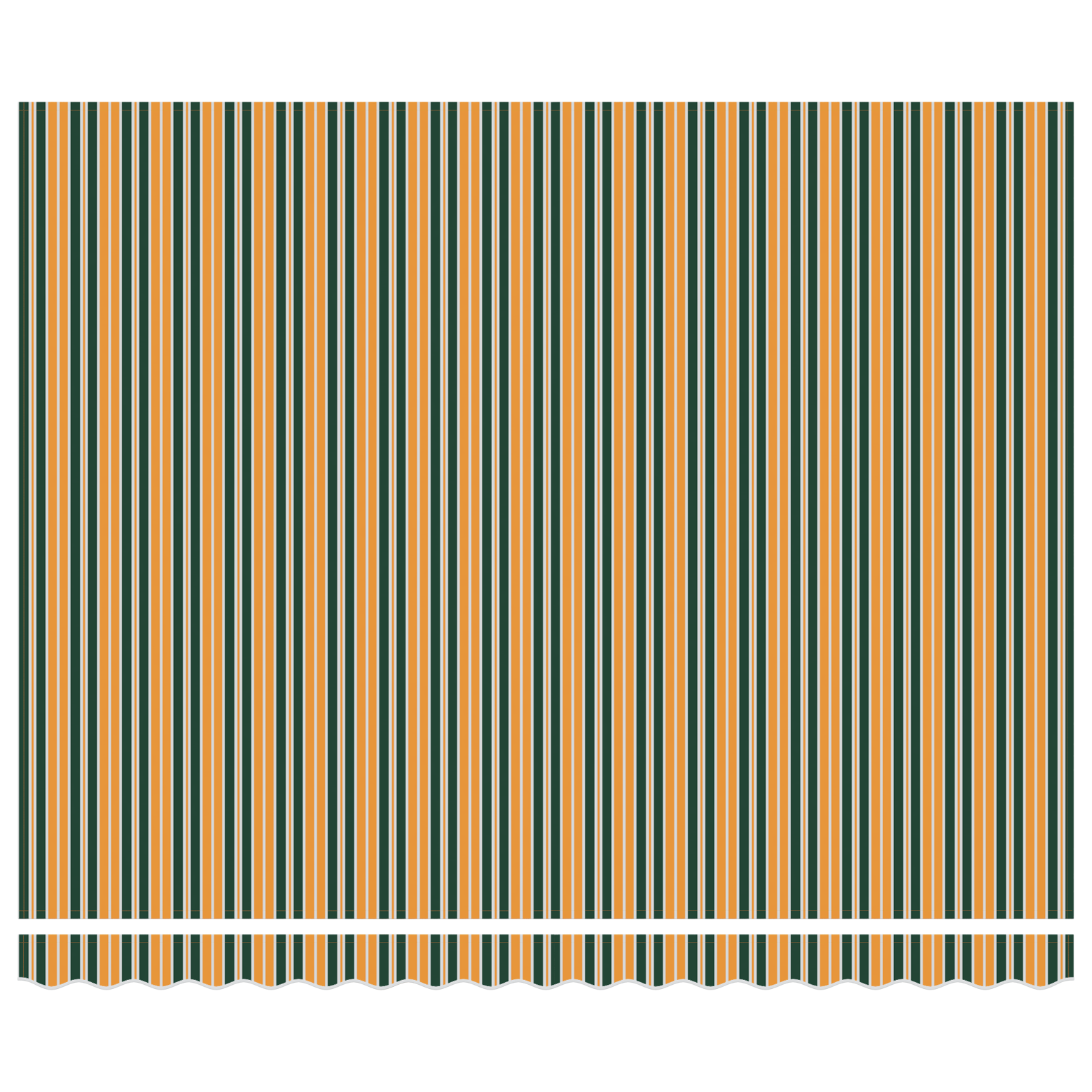 Utrækkelig Markise Grøn og Gul 400x300 Cm - billede 6