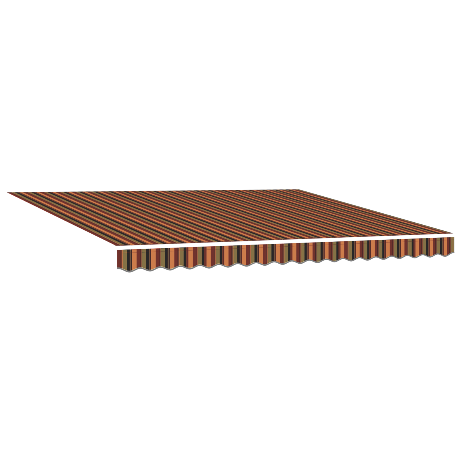 Automatisk Sammenrullelig Markise med Led i Gult og Orange 400x350 Cm - billede 4