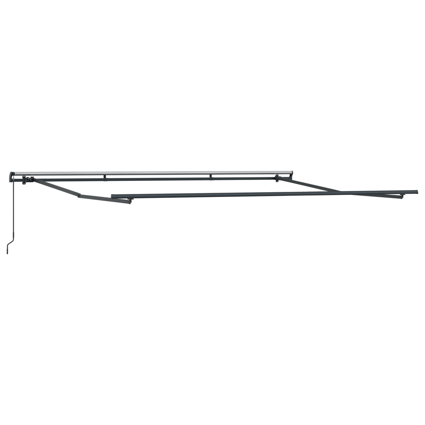 Manuel Utrækbar Markise – Multifarvet Stribe 400x350 Cm - billede 4