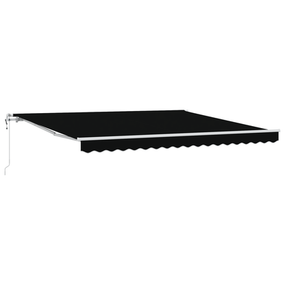 Automatisk Utrækkelig Markise Sort 400 X 350 Cm - billede 2