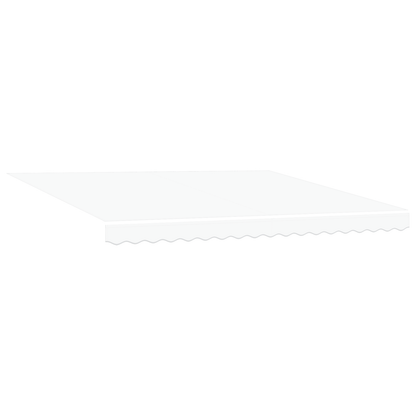 Automatisk Udtækkelig Markise Hvid 400x350 Cm&&markise Udskiftningsstof til 4x3,5 M Ramme Hvid - billede 4
