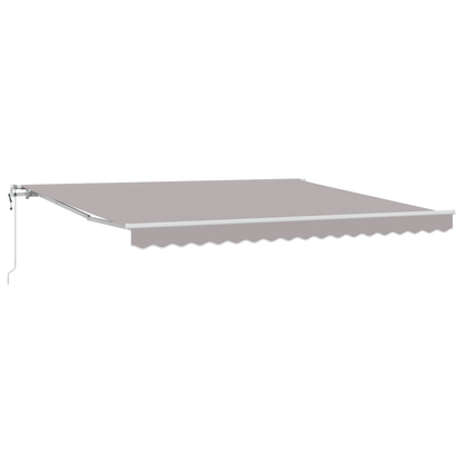 Automatisk Utrækkelig Markise i Lysegrå - 400 X 350 Cm - billede 2